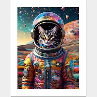 Space Meow Posters and Art